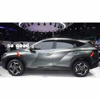 4 vnt. Priekinės, galinės, kairės, dešinės ratų arkų lipdukai, apdailos šoninės dangtelio dekoras, tinkamas Hyundai Tucson NX4