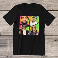 HIP HOP LEGENDS  Tupac Biggie Nipsey DMX Rap Tribute Ring Spun Cotton Tee Unisex T-Shirt XXXXL