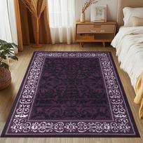 Juoda Violetinė ,Kilimas ,Namų Dekoras  Meno Tematikos,Violetinis Meno Kilimas 60*90cm