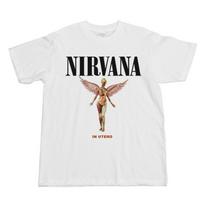 Klasikiniai Nirvana Grupės Retro Medvilniniai Marškinėliai Vyrams Moterims Trumpomis Rankovėmis Vasaros Punk Stiliaus Vienspalviai Laisvi Kasdieniai Kvėpuojantys Marškinėliai S gray