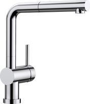 Plautuvės maišytuvas su ištraukiama žarna Blanco Linus-S-F 514023, chromas