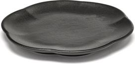 Serax Lėkštės užkandžiams Inku Ribbed, 13,9 cm, juodos, 4 vnt.