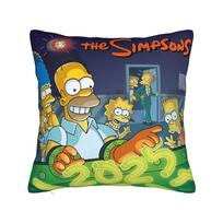 The S-Simpsons Pillowcase Merch Printed Cushion Cover Decoration  Pillow Case Cover Home Multi-Size 12x12Inch