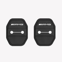 2/4 vnt. Silikoninis automobilio durų užrakto dangtelio lipdukas Mercedes Benz AMG E S C A B klasėms GLE GLS CLS GLC CLA GLA GLK GLB W205 W206 W221 2Pcs-AMG