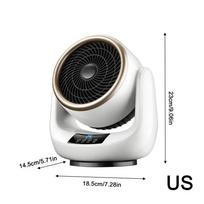 2000w Fan Heater Home Indoor 3 Modes Adjustable 1-12 Hours Timer Fast Heating Indoor Space Portable Heater US balta