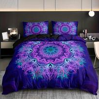 Bohemian Mandala Duvet Cover Set Soft Breathable HD Printing Bedding Set For Home Dorm Decor 90X200cm