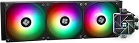 "Aqua Elite 360 V3 Aio CPU-Kühler", 360 mm flüssigkeitskühler, 3 x 120 mm ARGB-Lüfter, paprastas montavimas, suderinamas su AM5/AM4, LGA1851/1700/115X/1200/2011, juodos spalvos
