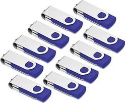 "AreTop" didelės spartos USB 2.0 metalinių atminties kortelių 4GB pakuotė (mėlyna)