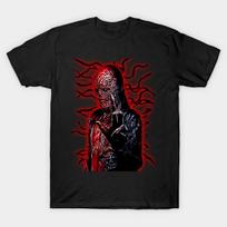 Men Black Print T-shirt Vecna No-Cut Transfer Paper Print Cotton Tshirt M juoda