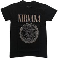 Vyriški Nirvana Vestibule Slim Fit marškinėliai X-Large Juodi Unisex marškinėliai S gray