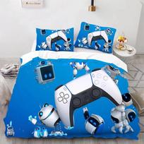 Astro Bot Mielas Animacinis Patalynės Rinkinys Antklodžių Rinkinys Vienos Dvigulės Lovos Karališko Dydžio Lovos Rinkinys Suaugusių Berniukų Miegamojo Užvalkalas Pagalvei 135X200cm-2pcs