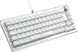 "Cooler Master CK720" 65% karštai keičiama USB mechaninė žaidimų klaviatūra - sidabriškai balta