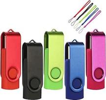 "EASTBULL" 16GB USB atmintinė, 16GB Pakuotė, 5 vnt., 16GB įvairiaspalvės USB atmintinės Duomenų saugykla (16GB, įvairiaspalvė)