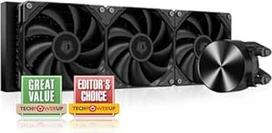 "ID-COOLING FX360 PRO Desktop CPU Liquid Cooler", 360 mm AIO CPU aušintuvas, 3 didelio efektyvumo 120 mm ventiliatoriai, speciali siurblio galvutė su CD raštu, suderinamas su "Intel