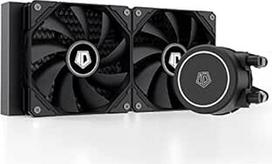 "ID-COOLING Frostflow X 240" CPU vandens aušintuvas - AIO aušintuvas, 240 mm CPU aušintuvas su baltu šviesos diodu, 2 x 120 mm PWM ventiliatoriai, skirtas "Intel 1700/1200/115X" ir AMD AM5/AM4