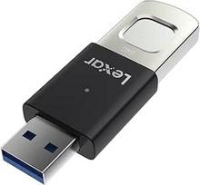 "Lexar JumpDrive Fingerprint F35 PRO" 128GB USB 3.0 atmintinė, iki 400MB/s skaitymui/300MB/s rašymui, USB atmintinė, leidžiama naudoti 10 pirštų atspaudų ID, atminties kortelė, kompiuteris/nešiojamasis kompiuteris (LJDF35P128G-RNBNG)