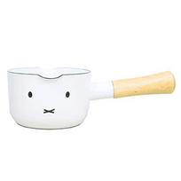 Fuji Emalinis Miffy Veidukas Indukcijai Pritaikytas Pieno 12cm Puodas/Kastrolis, balta