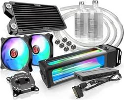 "Raijintek Scylla Elite CA240" vandens aušinimo rinkinys, "viskas viename" skysto procesoriaus aušintuvo rinkinys, ventiliatoriai ir siurblys su AGB, nuotolinis valdymas