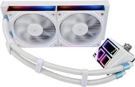 "TR Thermalright Frozen Infinity 240 White" skystas procesoriaus aušintuvas, 240 mm Aio aušintuvas "Infinity Mirror Light Effect", 2000 apsukų per minutę, skirtas AM4/AM5, "Intel LGA1851/1700/1150/1151/2011