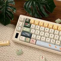 152 klavišai PBT Custom Keycaps Dye Sub Cherry Profile Spring Ranch Keycaps tinka 61/64/87/104/108 Cherry Mx jungikliams ISO ANSI Alice Keyboard Mechaninės klaviatūros