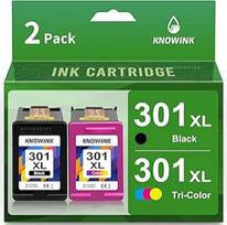 301 XL spausdintuvo kasetės suderinamos su HP 301 301XL spausdintuvo kasetėmis, skirtomis HP Envy 4500 5530 5534 4504 DeskJet 2540 1510 2544 2549 OfficeJet 4630 4632 2620 2622 (2 pakuotės) )