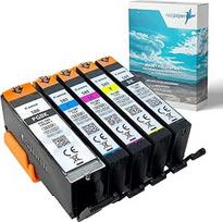 5 originalių "Canon" spausdinimo kasečių rinkinys PGI-580 / CLI-581, tinkamas "Canon Pixma TS705 TS6350 TS8350 TR8550 TS6150 TS8150 TS9150 TS8250 [+25 lapai firminio fotopopieriaus