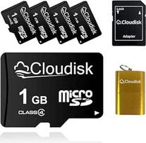 5 "Micro SD" kortelių pakuotė (1GB)