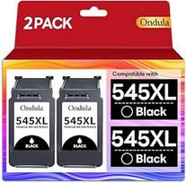 545XL PG 545XL juodos spalvos kasetės, suderinamos su "Canon" PG 545 XL spausdintuvo kasetėmis, skirtomis "Canon Pixma TS3350 MX495 TR4550 TS3150 TR4551 MG2550s MG2555s TS3151 MG3050 MG2950 TS205 (2 juodos spalvos)