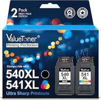 540XL 541XL PG-540XL CL-541XL suderinamos su "Canon" spausdintuvų kasetėmis 540 541, skirtomis "Canon Pixma TS5150 TS5151 MG3650 MG3650s MG3600 MG4250 MX475 MX515 MX535 MG3500 (2 pakuotės)