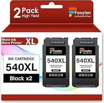540XL PG 540 XL juodos spalvos suderinama su Canon 540XL spausdintuvo kasetėmis 540 PG 540 PG-540XL, skirta Canon Pixma TS5150 MG3650s TS5151 MG4250 MX475 MG3600 MG3650 TS5100 MX395 (2 juodos spalvos)