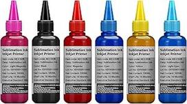 6x sublimacinis rašalas, suderinamas su "Epson" 6 spalvų spausdintuvais, skirtas T50, T59, P50, T60, 1400, 1410, 1500W, R300, RX600, L1800, L800, L805, L810, L850 spausdintuvams 100 ml
