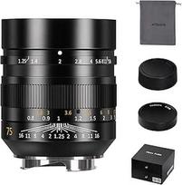 7artisans 75mm F1.25 Mark II rankinio fokusavimo fiksuoto židinio nuotolio objektyvas Suderinamas su "Leica M-Mount" fotoaparatais, tokiais kaip "Leica M-M", "Leica M240", M3, M6, M7, M8, M9, M9p ir M10