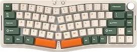 ATTACK SHARK AKS068PRO Alice belaidė mechaninė žaidimų klaviatūra, "Apex Pro Mini RGB" klaviatūra su tarpinėmis, VIA programuojama, 2.4G/BT5.1/USB-C, sukamoji rankenėlė, "Hot Swap" linijinis jungiklis, PC/MAC/QWERTY