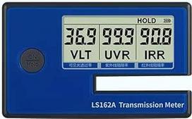 Automobilio atspalvio LS162A langų plėvelės testeris atspalvio matuoklis Saulės plėvelės testeris Transmisijos matuoklis IR UV spindulių atmetimo matuoklis