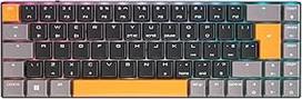 CHERRY MX-LP 2.1 kompaktiška belaidė žaidimų klaviatūra su 68 klavišų išdėstymu JK (QWERTY), mechaniniai MX žemo profilio greitieji jungikliai, juoda