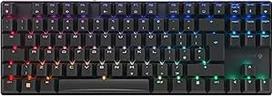 CHERRY MX 8.2 TKL belaidė žaidimų klaviatūra be skaičių klaviatūros, UK išdėstymas (QWERTY), "Bluetooth", 2,4 GHz ir laidas, MX2A RED jungikliai, juoda