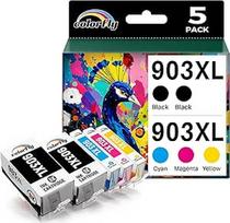 colorfly 903 XL 903 suderinamos rašalo kasetės, skirtos HP 903XL rašalo kasetėms, skirtos HP 903XL rašalo kasetėms, skirtoms HP Officejet 6950 6960 Officejet Pro 6960 6970 daugiafunkciniam spausdintuvui (5 vnt.)