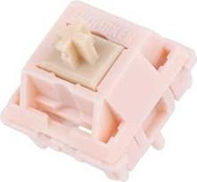 EPOMAKER Nude Pink Silent Switch 39gf. 35 dalių 5 kontaktų iš anksto suteptų jungiklių rinkinys su 21 mm spyruokle, kompiuterio korpusu ir UPE koteliu, skirtas mechaninėms klaviatūroms ir žaidimams