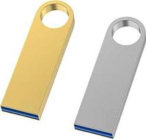 Metalinė USB atmintinė 3.0 128GB (2 vnt.) Vandeniui atspari 3.0 mini USB atmintinė 128GB (2 vnt.), skirta nešiojamajam kompiuteriui, kompiuteriui, televizoriui, automobiliui