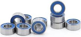 MR63-2RS guoliai ABEC-3 10 vnt. 3 x 6 x 2,5 mm miniatiūriniai MR63RS rutuliniai guoliai mėlynos spalvos L-630DD