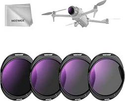 NEEWER ND filtrų rinkinys, suderinamas su DJI Mavic 4 Pro, 4 pakuotės, ND8/PL + ND16/PL + ND32/PL + ND64/PL, daugiasluoksnis HD optinis stiklas, pilkos spalvos poliarizacinis filtras, skirtas dronų objektyvams, su laikymo dėžute