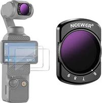 NEEWER ND64-512 Kintamas ND filtras, suderinamas su DJI Osmo Pocket 3, magnetinis filtras su 6-9 ribotos diafragmos lygiais, daugiasluoksniai optiniai HD stiklo priedai / aliuminio rėmelio / 2 LCD ekrano apsaugai