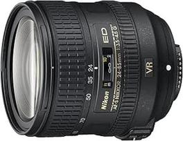 Nikon Nikkor AF-S objektyvas 24-85mm 1: 3.5-4.5G ED VR, juodas [Nital Card: 4 metų garantija]