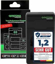 PATONA LP-E6NH LP-E6N LP-E6 - PD našumo akumuliatoriaus įkroviklis (1500 mA) USB mini su dvigubu LCD ekranu - suderinamas su USB-C PD/QC (161924)