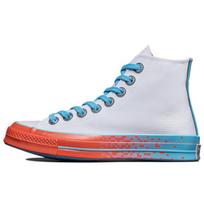 Converse 1970s Chuck Taylor All Star Trendy Comfortable and Versatile High Top Canvas Shoes Unisex White Blue Brick Red 36