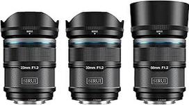 SIRUI Sniper F1.2 automatinio fokusavimo objektyvų rinkinys, 23 mm, 33 mm, 56 mm, plataus kampo APS-C fotoaparato objektyvas, X tvirtinimo objektyvas, skirtas X-H2s, X-T5, X-M5, X-S20 (AS-3S-XB, X tvirtinimas, juodas)