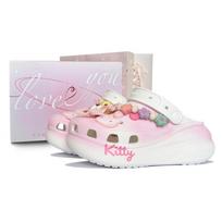 Crocs Crush Clog Širdelės formos Katytės Mediniai klumpės Unisex Rožinės Baltos 39-40 rožinė