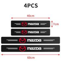 4 vnt. Automobilio Anglies Pluošto Durų Slenksčių Apsauginės Lipdukai Mazda 3 CX3 CX4 CX5 CX7 CX8 CX9 CX30 RX7 Atenza Axela Automobilio Aksesuarai Mazda 4pcs