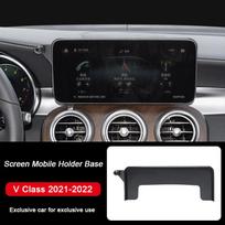 Skirta Mercedes Benz C200 V klasės GLC W205 W206 W447 X254 X253 Specialus automobilio ekrano laikiklis telefonui Belaidis įkroviklis Navigacija Screen Base-C 15-18
