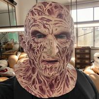 1 vnt. Freddy Krueger pilno veido Cosplay kaukė Siaubo latekso galvos apdangalas Helovino, „Košmaro gatvėje“ vakarėlio kostiumo aksesuaras
